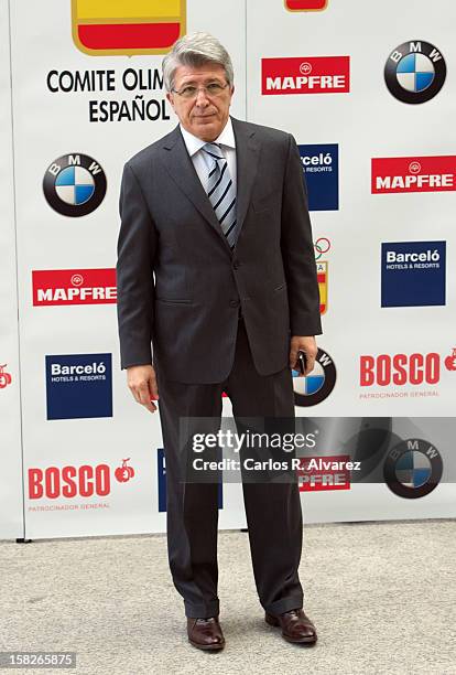 Athletico Madrid's President Enrique Cerezo attends Spanish Olympic Commitee Centenary Gala at El Canal theater on December 12, 2012 in Madrid, Spain.