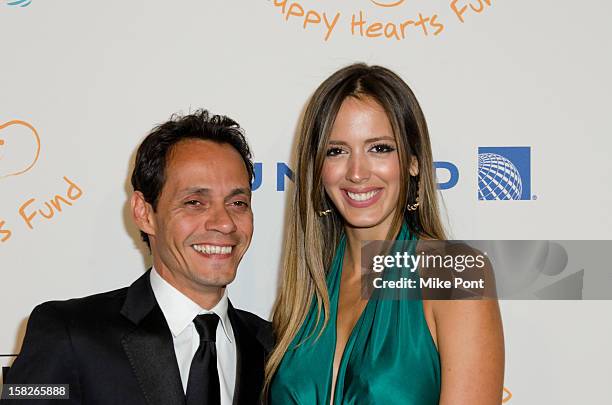 Marc Anthony and model Shannon De Lima attend the 2012 Happy Hearts Fund, Land Of Dreams: Mexico Gala at the Metropolitan Pavilion on December 11,...