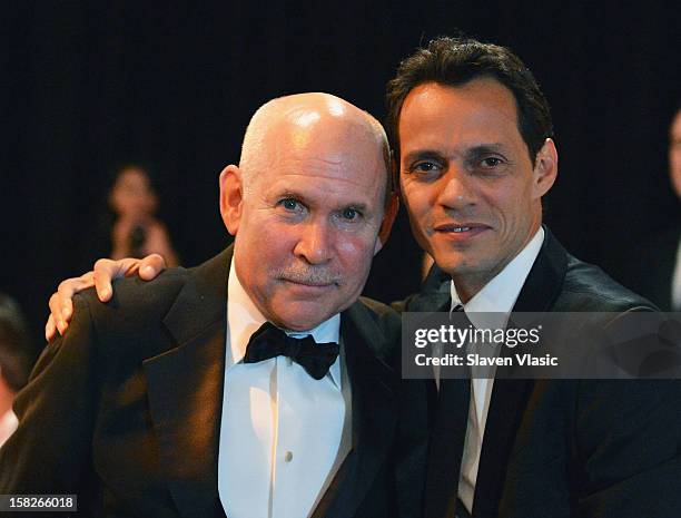 Photographer Steve McCurry and Marc Anthony attend the 2012 Happy Hearts Fund Land Of Dreams: Mexico Gala at Metropolitan Pavilion on December 11,...