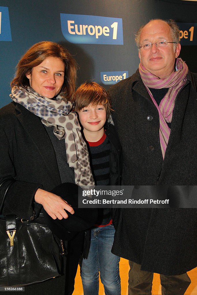 Dr Francois Olivennes , his wife Michele and Francois' son
