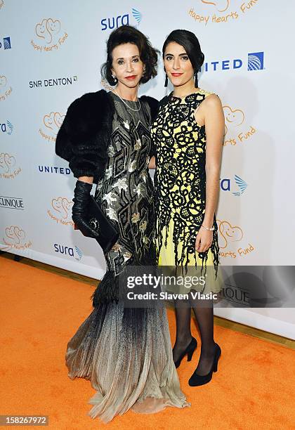 Pepita Serrano and guest attend the 2012 Happy Hearts Fund Land Of Dreams: Mexico Gala at Metropolitan Pavilion on December 11, 2012 in New York City.