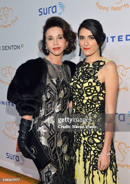 Pepita Serrano and guest attend the 2012 Happy Hearts Fund Land Of Dreams: Mexico Gala at Metropolitan Pavilion on December 11, 2012 in New York City.