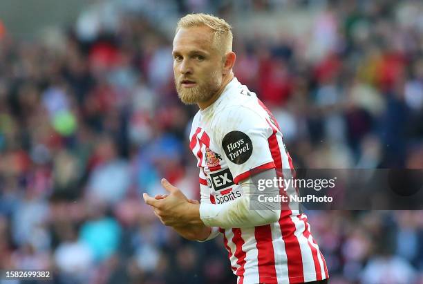 Sunderland's Alex Pritchard during the Sky Bet Championship match between Sunderland and Ipswich Town at the Stadium Of Light, Sunderland on Sunday...