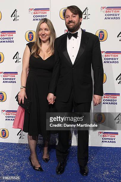 David Mitchell and wife Victoria Coren attends the British Comedy Awards at Fountain Studios on December 12, 2012 in London, England.