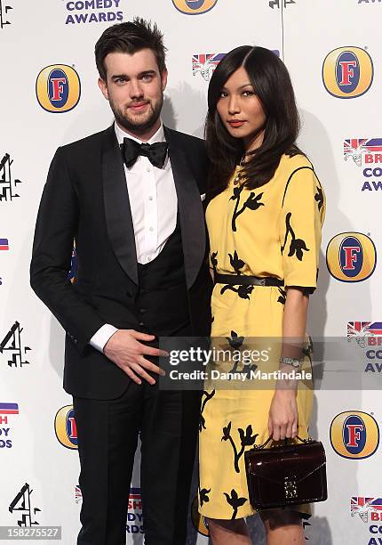 Jack Whitehall and Gemma Chan attends the British Comedy Awards at Fountain Studios on December 12, 2012 in London, England.