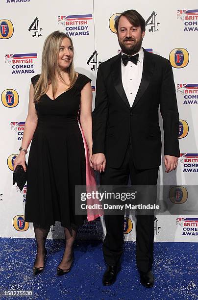 David Mitchell and wife Victoria Coren attend the British Comedy Awards at Fountain Studios on December 12, 2012 in London, England.