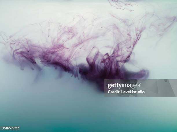 ink spreading in the water - ink water stock pictures, royalty-free photos & images