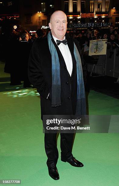 Peter Hambleton attends the Royal Film Performance of 'The Hobbit: An Unexpected Journey' at Odeon Leicester Square on December 12, 2012 in London,...