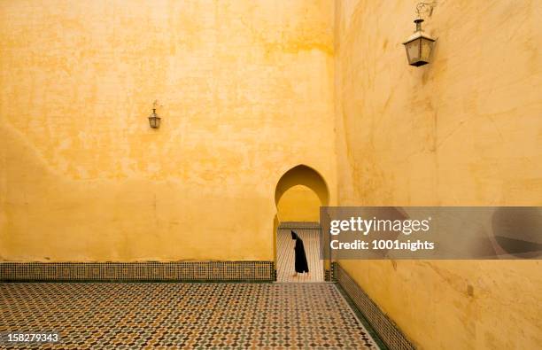 tomb of moulay ismail meknes - meknes stock pictures, royalty-free photos & images