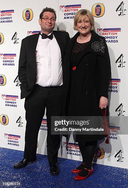 Gary Delaney and Sarah Millican attend the British Comedy Awards at Fountain Studios on December 12, 2012 in London, England.