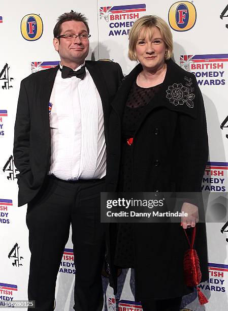 Gary Delaney and Sarah Millican attend the British Comedy Awards at Fountain Studios on December 12, 2012 in London, England.
