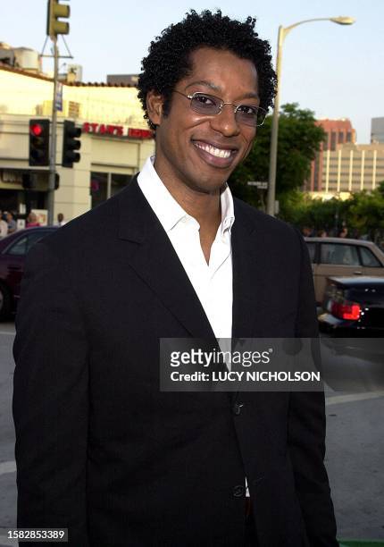Actor Orlando Jones arrives at the premiere of his new film "The Replacements" in Los Angeles, 07 August 2000. The film also stars Keanu Reeves. AFP...