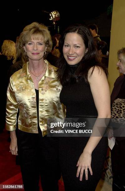 Linda Lee Cadwell , the widow of martial arts film star Bruce Lee and Shannon Lee , the daughter of Bruce Lee arrive for the premiere of Romeo Must...