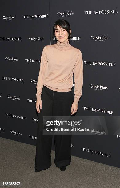 Maria Belon attends "The Impossible" New York Special Screening at Museum of Art and Design on December 12, 2012 in New York City.