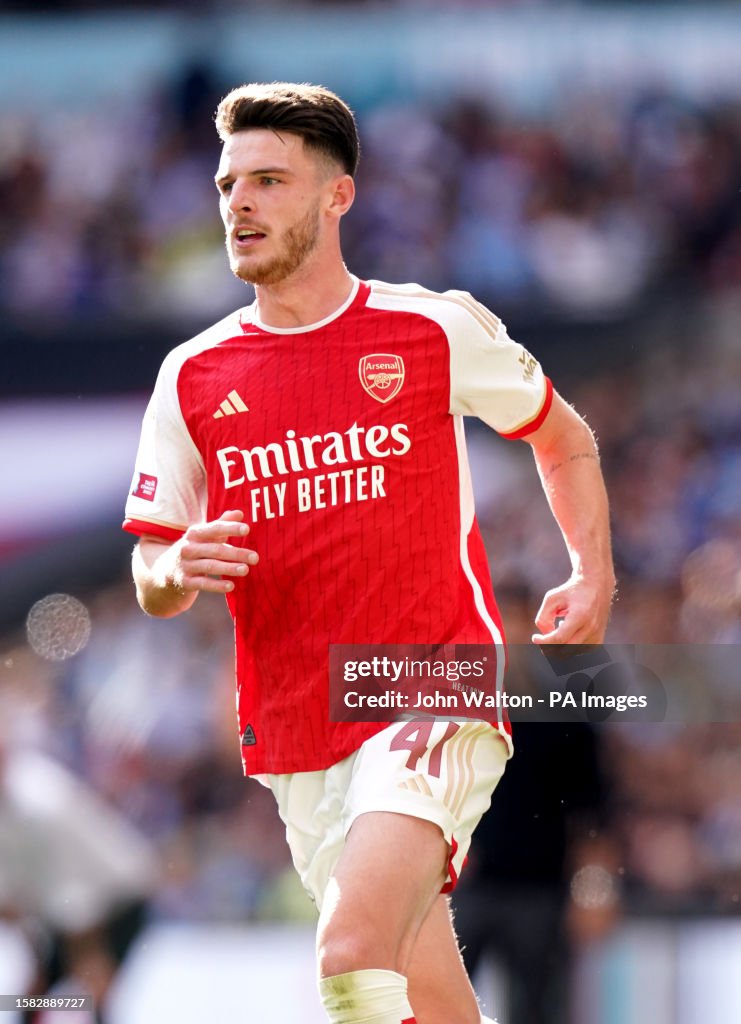 Arsenal's Declan Rice during the FA Community Shield match at