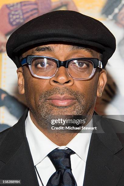 Director Spike Lee attends The Museum of Modern Art's Jazz Interlude Gala at Museum of Modern Art on December 12, 2012 in New York City.