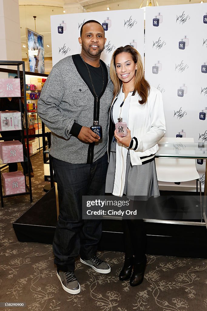 CC And Amber Sabathia "New York Yankees" Fragrance Event