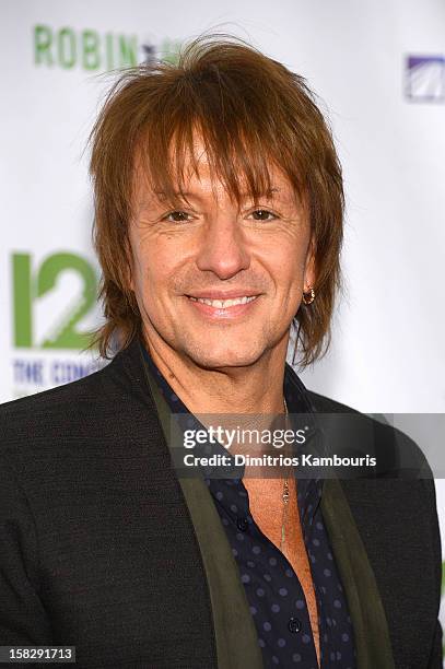 Richie Sambora attends "12-12-12" a concert benefiting The Robin Hood Relief Fund to aid the victims of Hurricane Sandy presented by Clear Channel...