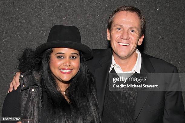 Anel Pla and author James Hester attend The Museum of Modern Art's Jazz Interlude Gala after party at Museum of Modern Art on December 12, 2012 in...