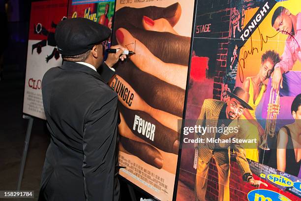 Director Spike Lee attends The Museum of Modern Art's Jazz Interlude Gala after party at Museum of Modern Art on December 12, 2012 in New York City.