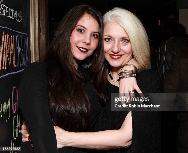 Natali Germanotta and Cynthia Germanotta attend the Viral Fashion launch party at Joanne Trattoria on December 12, 2012 in New York City.