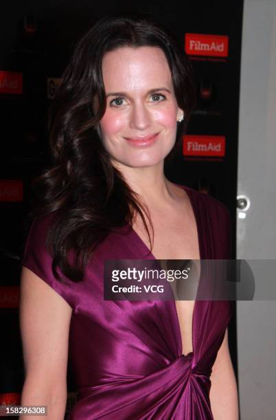 Actress Elizabeth Reaser attends the 'Twilight Saga: Breaking Dawn Part 2' premiere at the Grand Cinema on December 12, 2012 in Hong Kong.