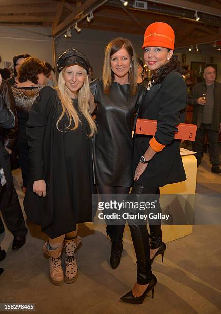 Fashion designer Aliona Kononova, Lyn Winter and Galina Sobolev attend High Fashion/2013 MOE Aliona Kononova Collection, brought to you by the...