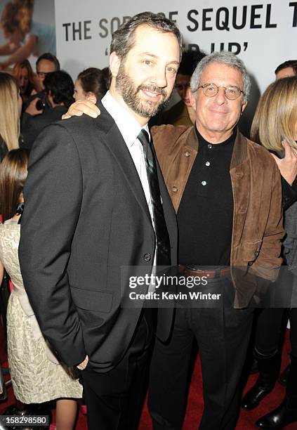 Director Judd Apatow and Universal Studios President and CEO Ron Meyer attend the premiere of Universal Pictures' "This Is 40" at Grauman's Chinese...