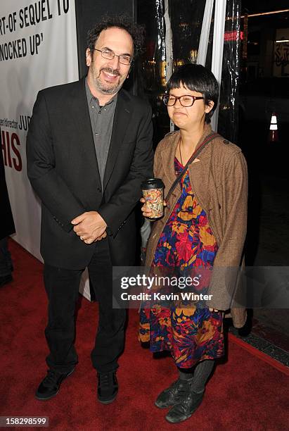 Comedians Robert Smigel and Charlyne Yi attend the premiere of Universal Pictures' "This Is 40" at Grauman's Chinese Theatre on December 12, 2012 in...