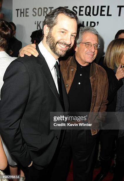 Director Judd Apatow and Universal Studios President and CEO Ron Meyer attend the premiere of Universal Pictures' "This Is 40" at Grauman's Chinese...