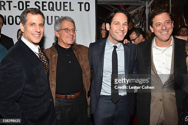 Producer Barry Mendel, Universal Studios President and COO Ron Meyer, actor Paul Rudd and Universal Pictures Chairman Adam Fogelson attend "This Is...