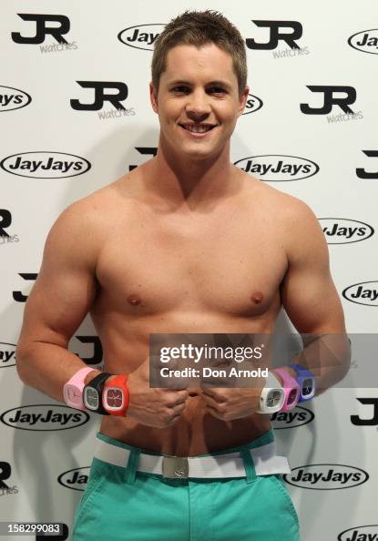 Charlie Ruffo Jr Johnny Ruffo poses as he launches his new range of JR watches at the ...