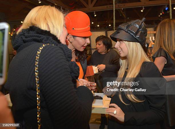 Fashion designer Aliona Kononova and Galina Soboleva attend High Fashion/2013 MOE Aliona Kononova Collection, brought to you by the all-new Lincoln...