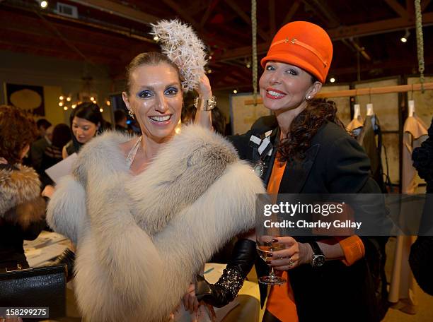 Asya Gorovets and Galina Soboleva attend High Fashion/2013 MOE Aliona Kononova Collection, brought to you by the all-new Lincoln MKZ, hosted by Joel...