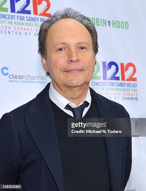 Billy Crystal attends 12-12-12 the Concert for Sandy Relief at Madison Square Garden on December 12, 2012 in New York City.