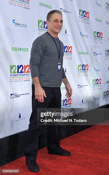 Tony Danza attends 12-12-12 the Concert for Sandy Relief at Madison Square Garden on December 12, 2012 in New York City.