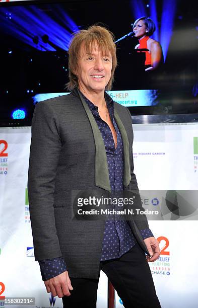 Richie Sambora attends 12-12-12 the Concert for Sandy Relief at Madison Square Garden on December 12, 2012 in New York City.