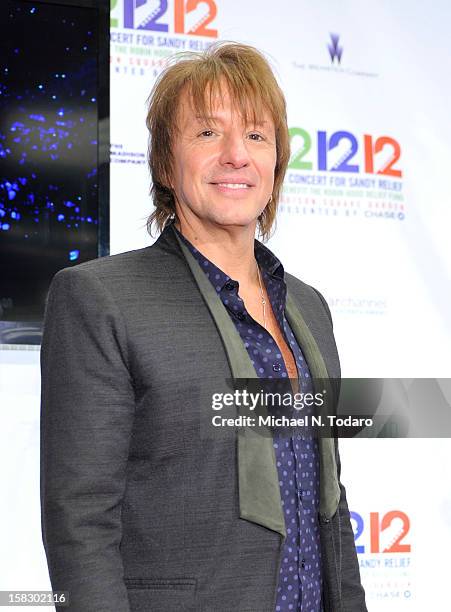 Richie Sambora attends 12-12-12 the Concert for Sandy Relief at Madison Square Garden on December 12, 2012 in New York City.