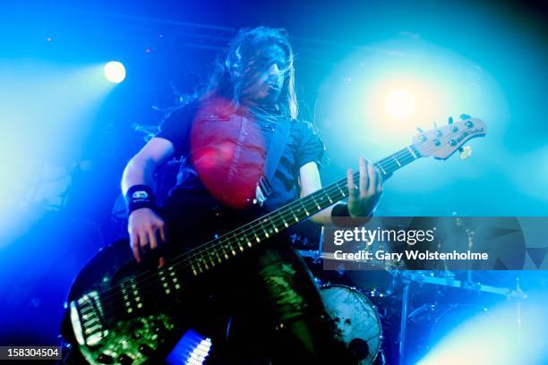 Rob van der Loo of Epica performs at the Corporation on December 12, 2012 in Sheffield, England.