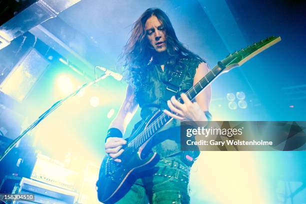 Mark Jansen of Epica performs at the Corporation on December 12, 2012 in Sheffield, England.
