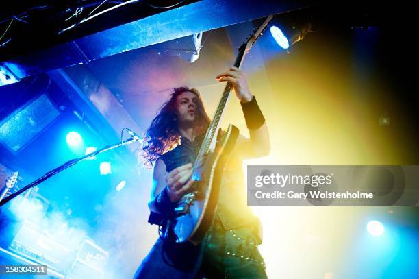 Mark Jansen of Epica performs at the Corporation on December 12, 2012 in Sheffield, England.