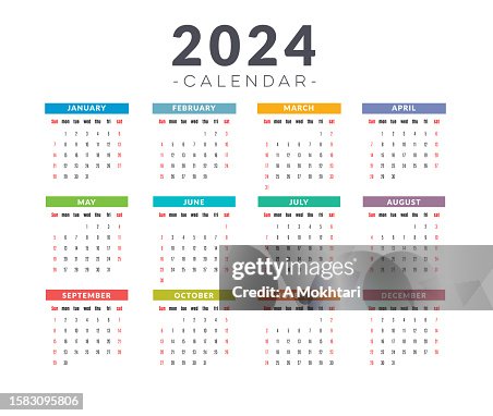 2024 calendar in English language. 2024 calendar in English language.