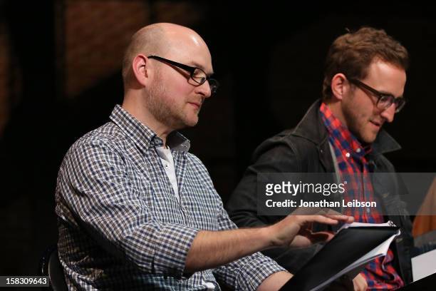Michael Bodie and Will Greenberg attend The Sundance Institute Feature Film Program Screenplay Reading Of "Life Partners" by lab fellows Susana Fogel...