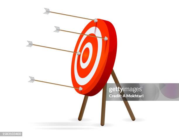 missed target. - arrow missing target stock illustrations