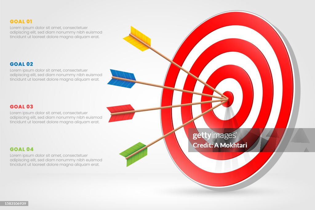 Target with arrows.