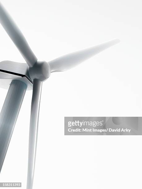 a wind turbine, or wind power generator. - windkraftanlage stock-grafiken, -clipart, -cartoons und -symbole