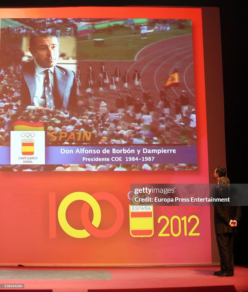 Prince Felipe of Spain Attends Spanish Olympic Commitee Centenary Gala