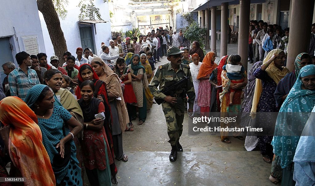 First Phase Of Polling In Gujrat State Assembly Elections