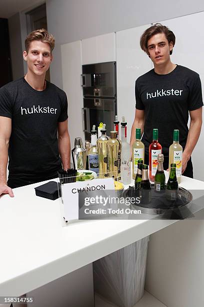 General Atmosphere at the Hukkster Holiday Party Hosted by Louise Roe and Founders Katie Finnegan and Erica Bell at a Private Residence on December...