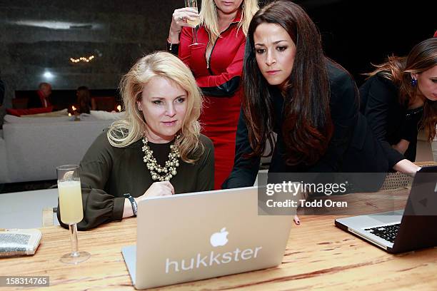 General atmosphere at the Hukkster Holiday Party Hosted by Louise Roe and Founders Katie Finnegan and Erica Bell at a Private Residence on December...